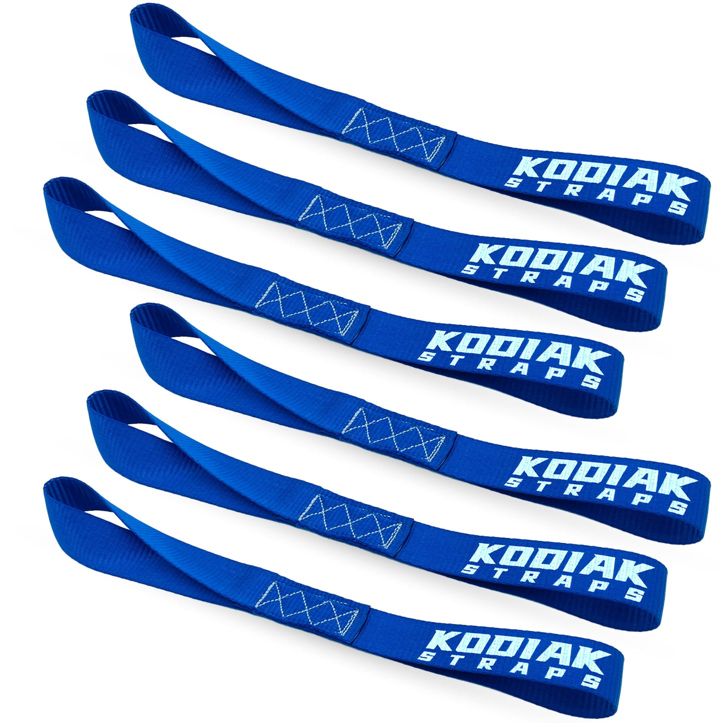1" x 12" Soft Loop Tie Down Straps- 6 Pack
