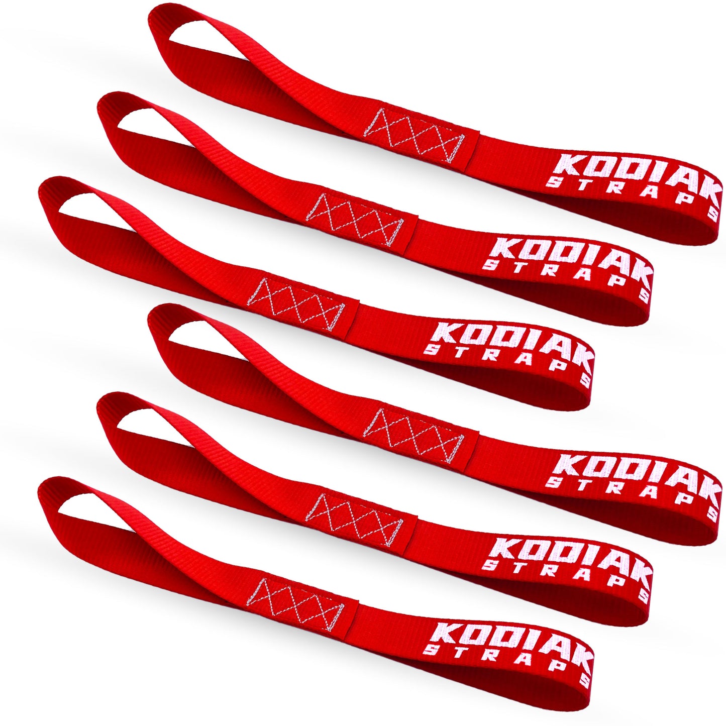 1" x 12" Soft Loop Tie Down Straps- 6 Pack