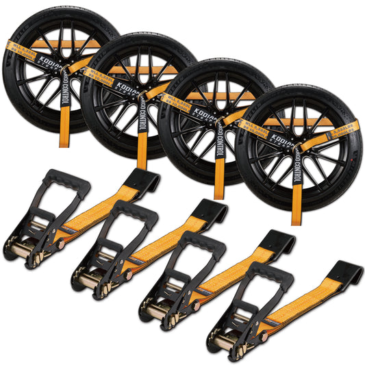 Vehicle Axle Tie Down Kit - Flat Hook