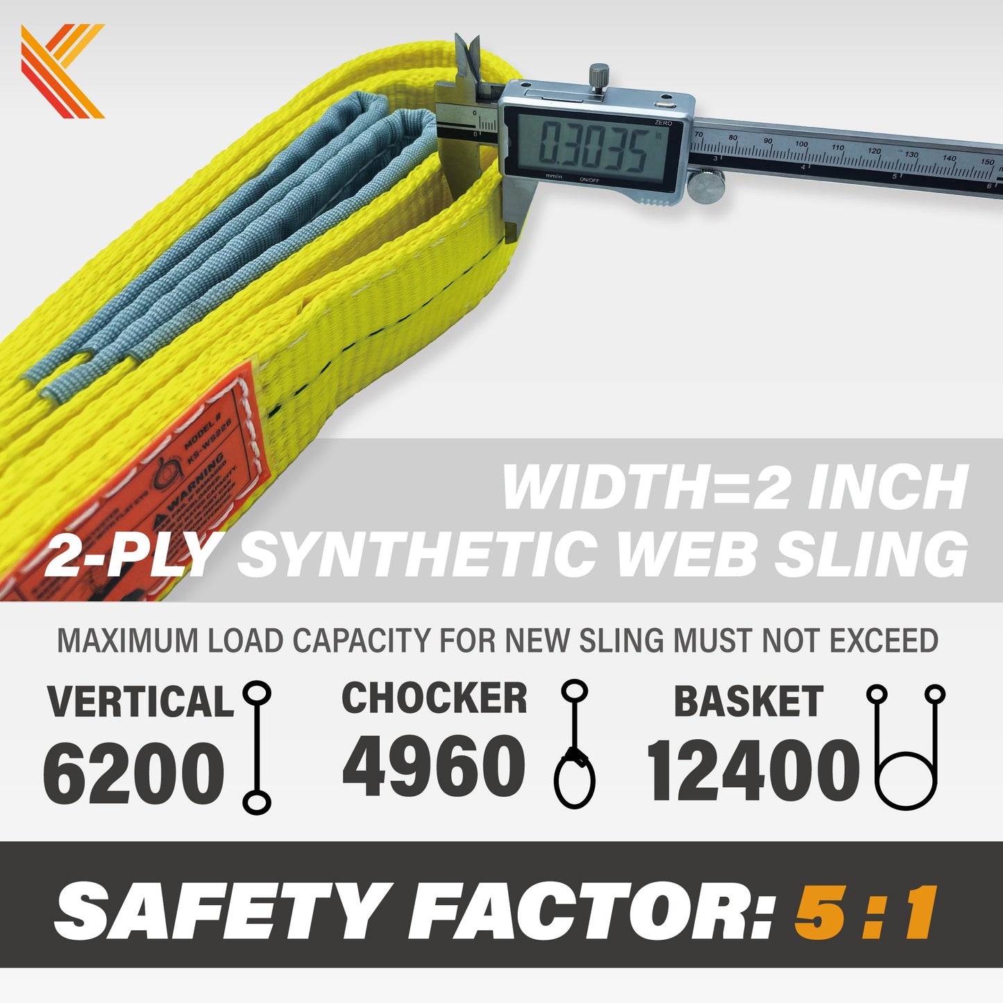 2-Ply 2 Inch Heavy Duty Webbing Slings