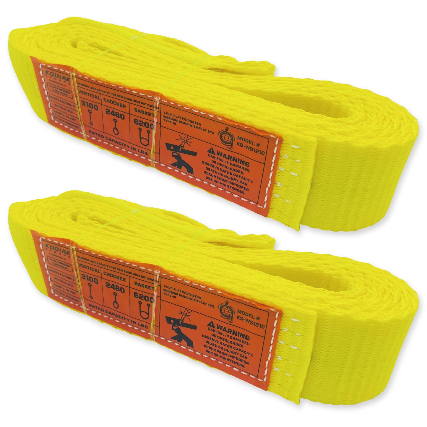 1-Ply 2 Inch Heavy Duty Webbing Slings