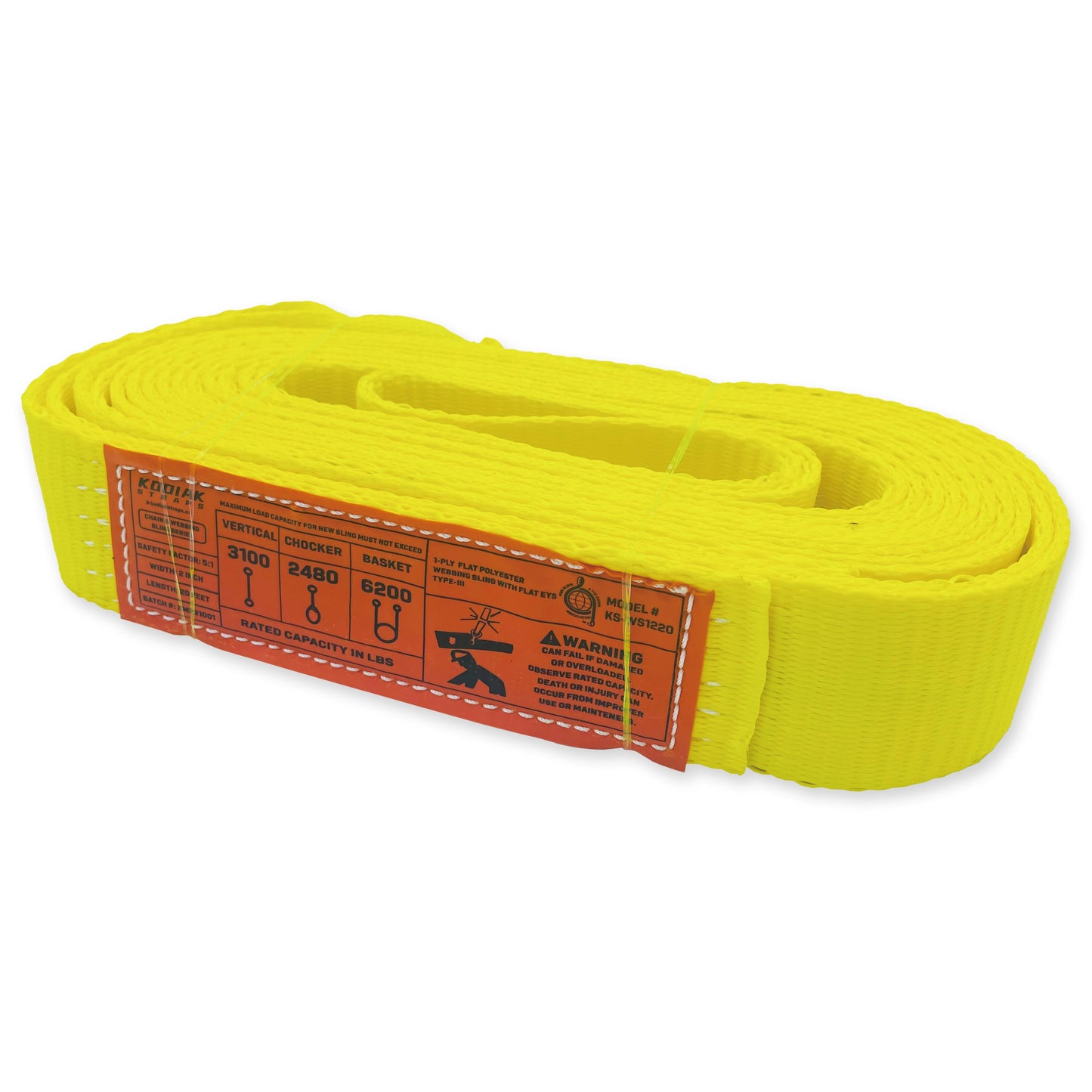 1-Ply 2 Inch Heavy Duty Webbing Slings