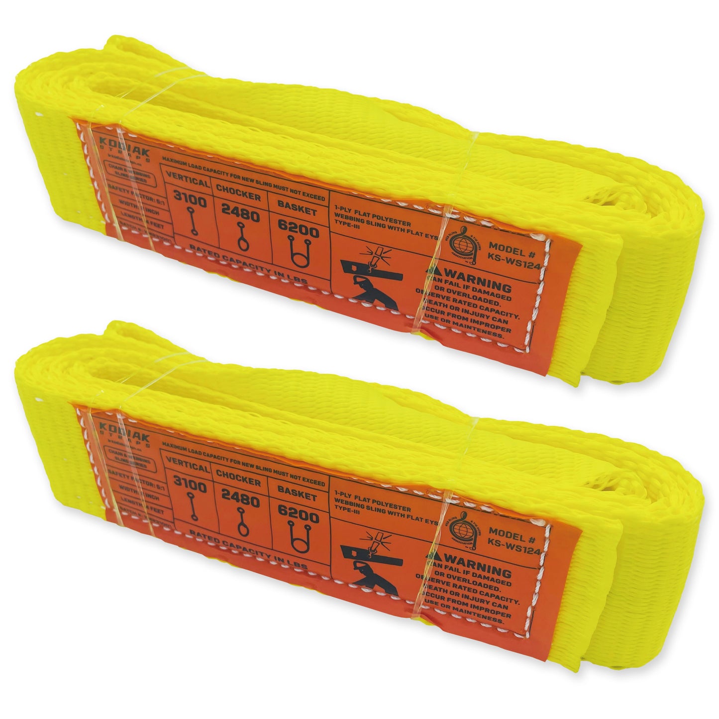 1-Ply 2 Inch Heavy Duty Webbing Slings