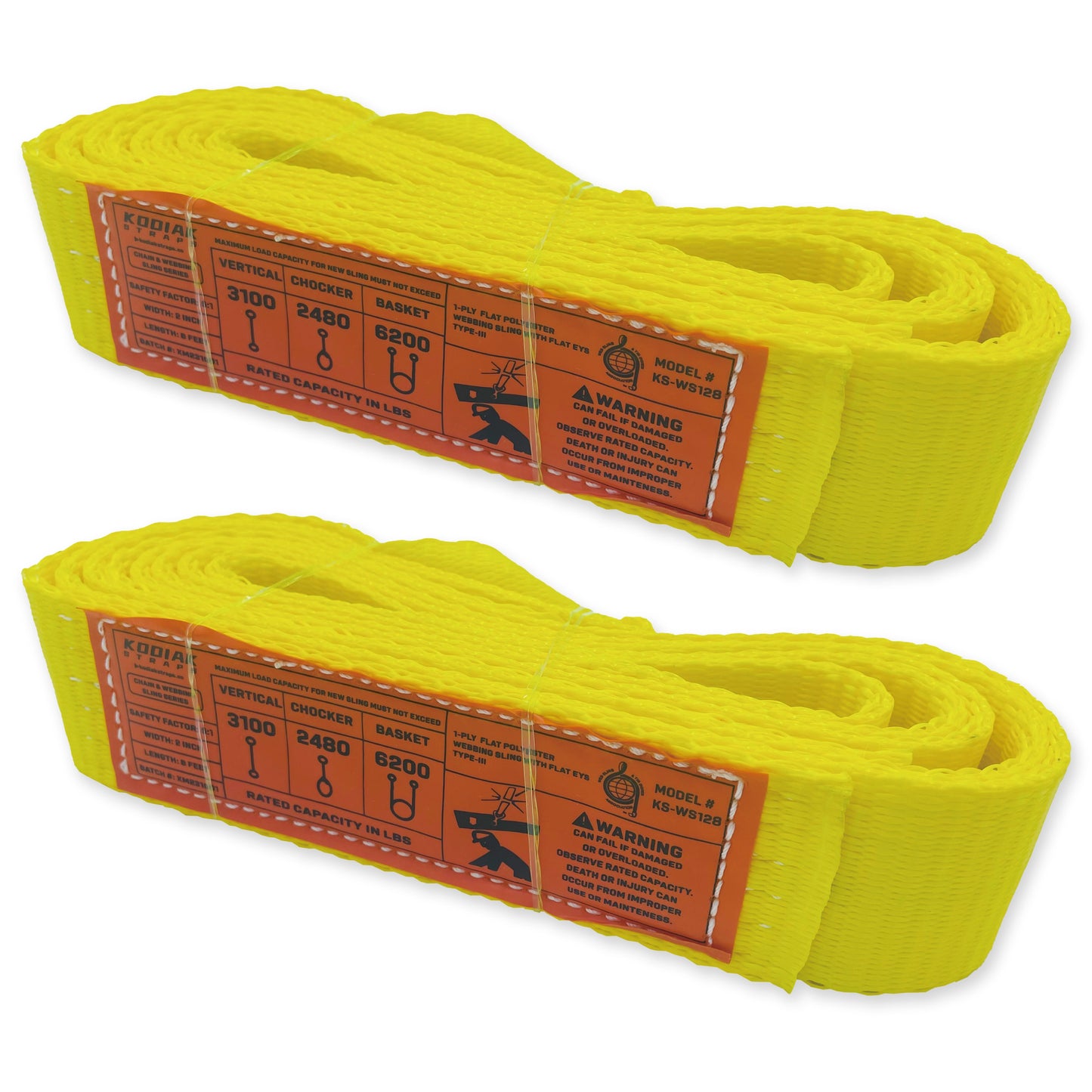 1-Ply 2 Inch Heavy Duty Webbing Slings