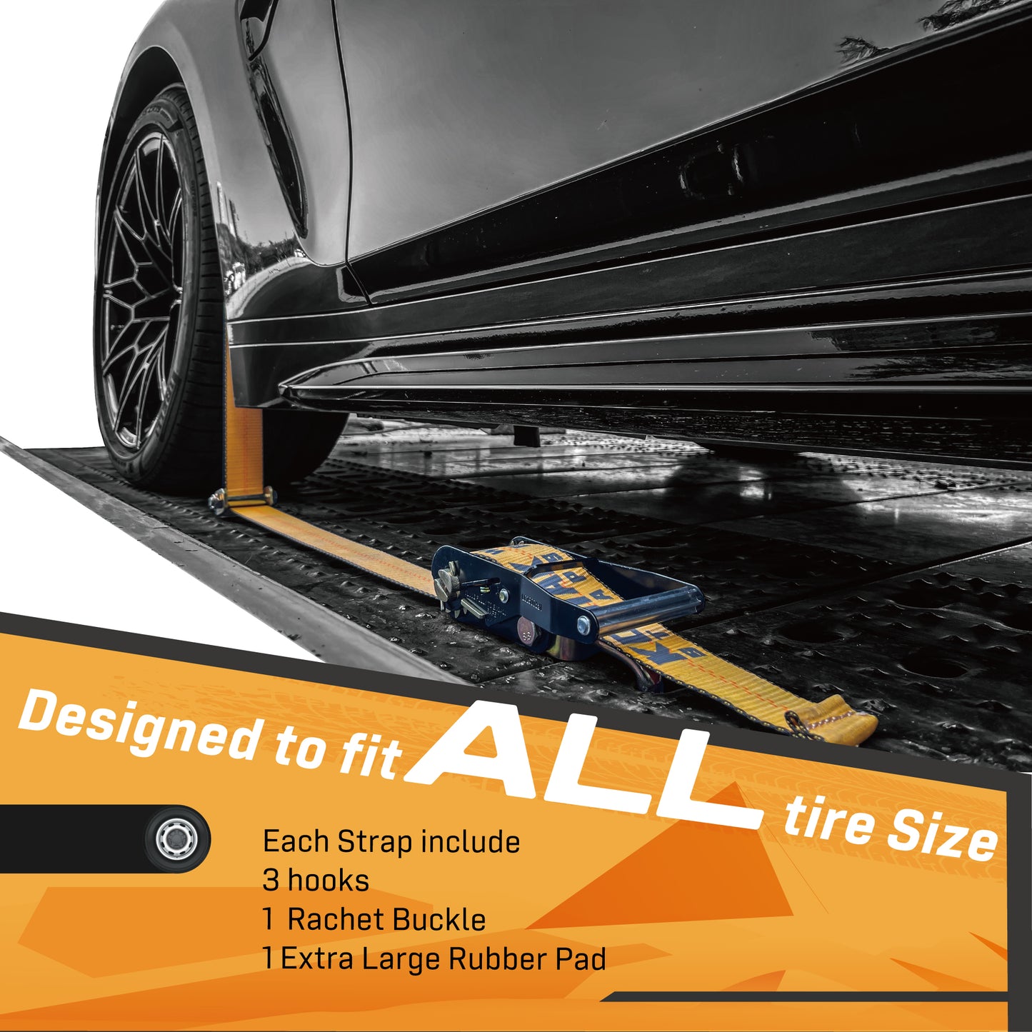 Auto Hauler Tie Down Kit - 4Pack