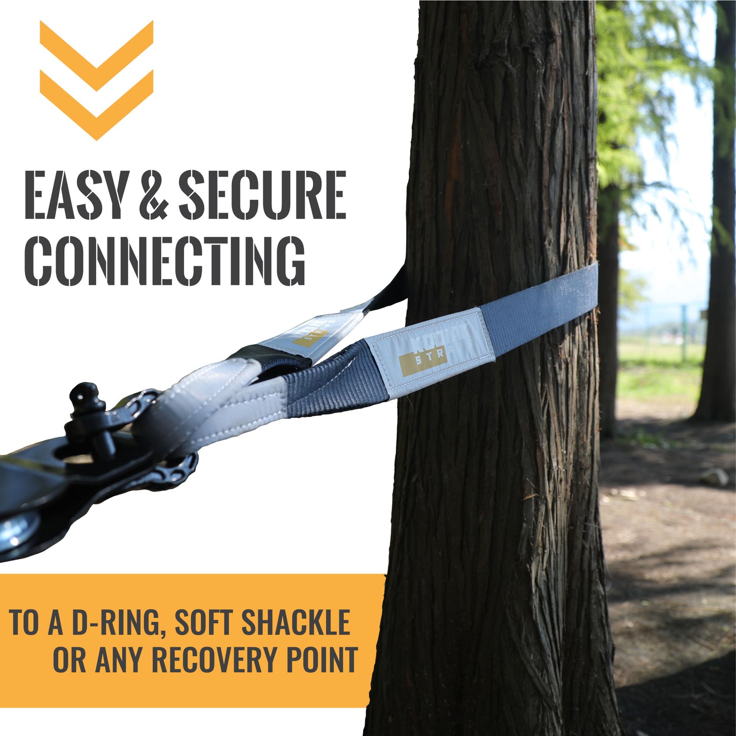 3"x8' Tree Saver Tow Strap
