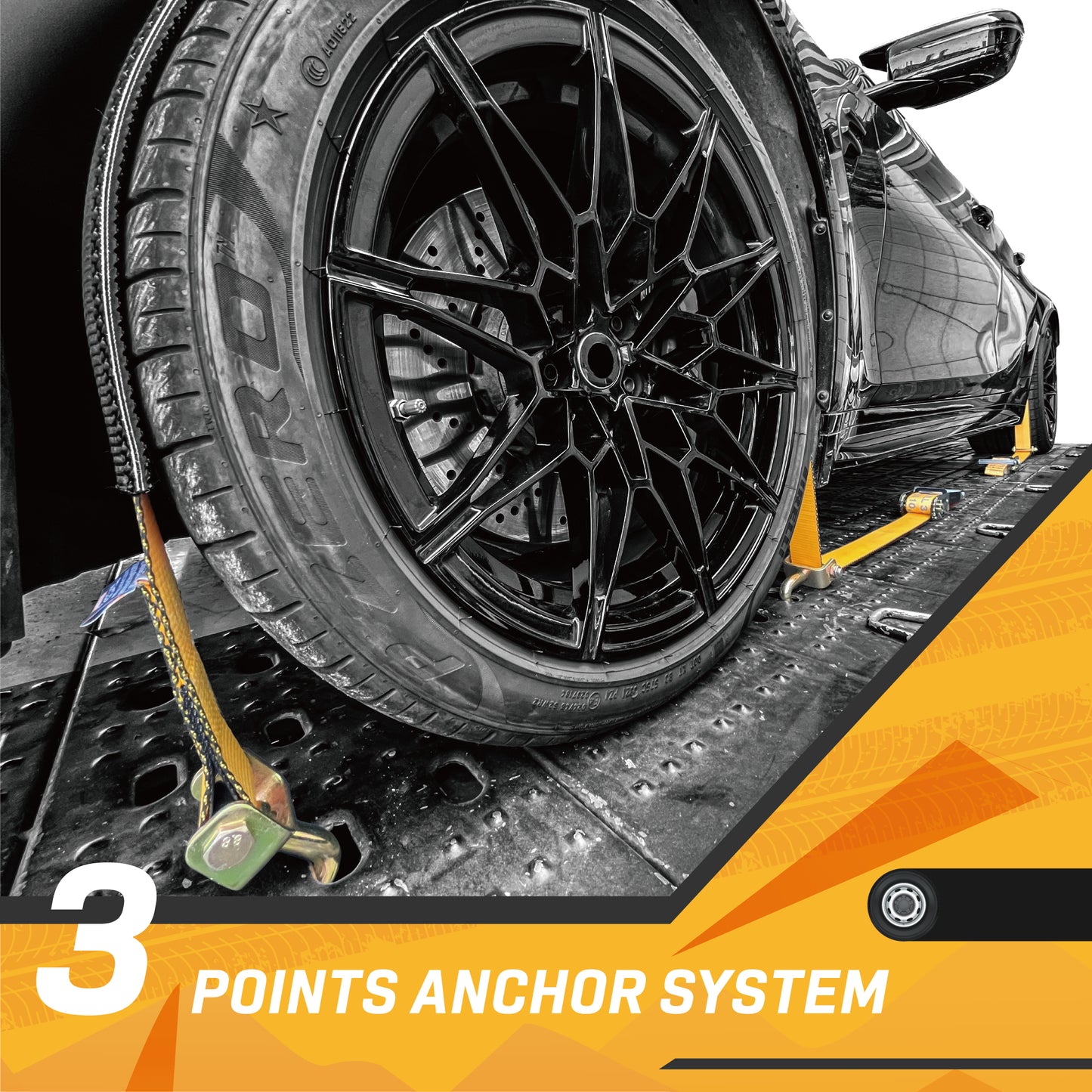 Auto Hauler Tie Down Kit - 4Pack