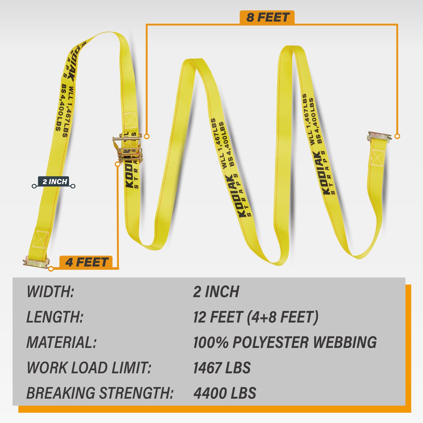 E Track Ratchet Straps