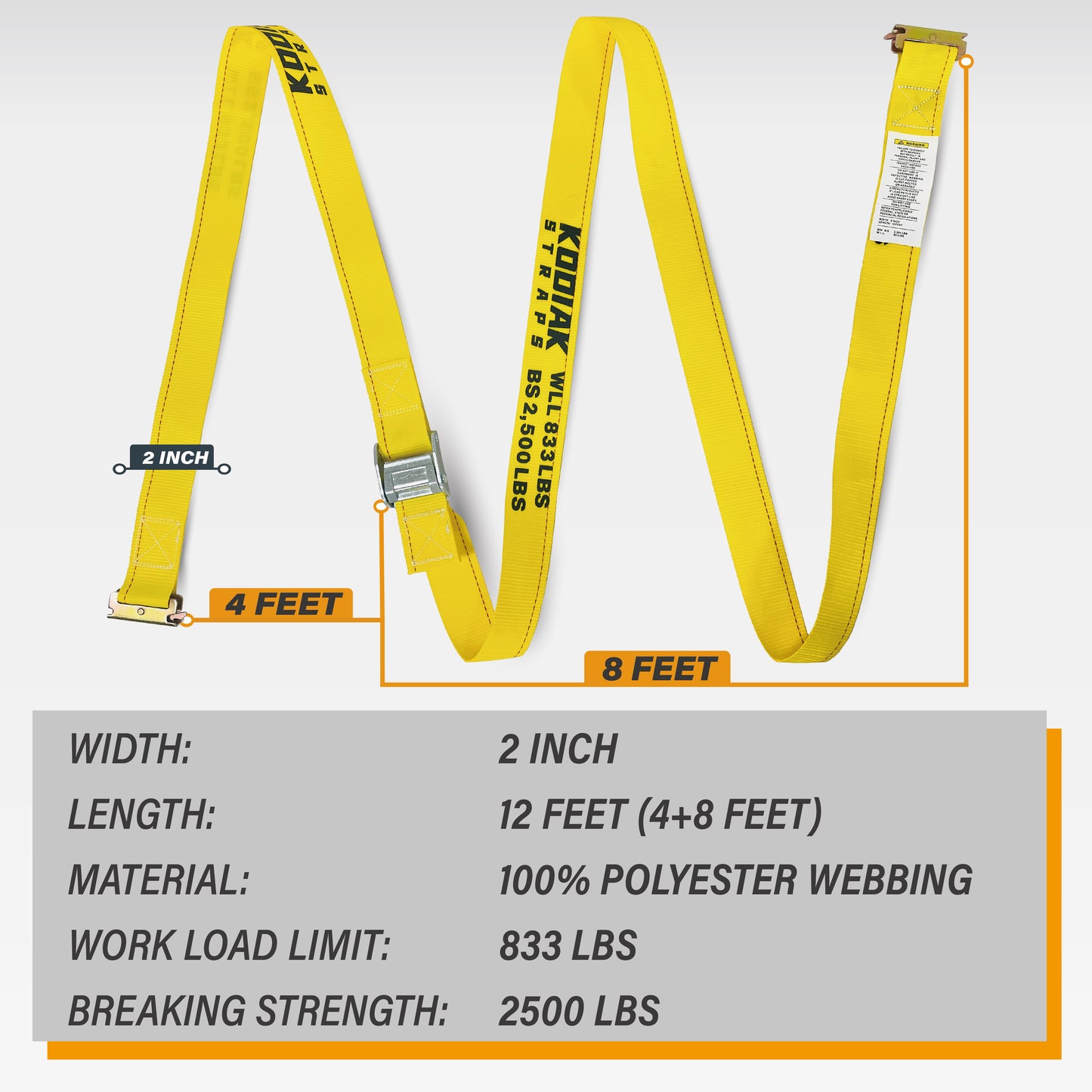 E Track Cam Buckle Straps
