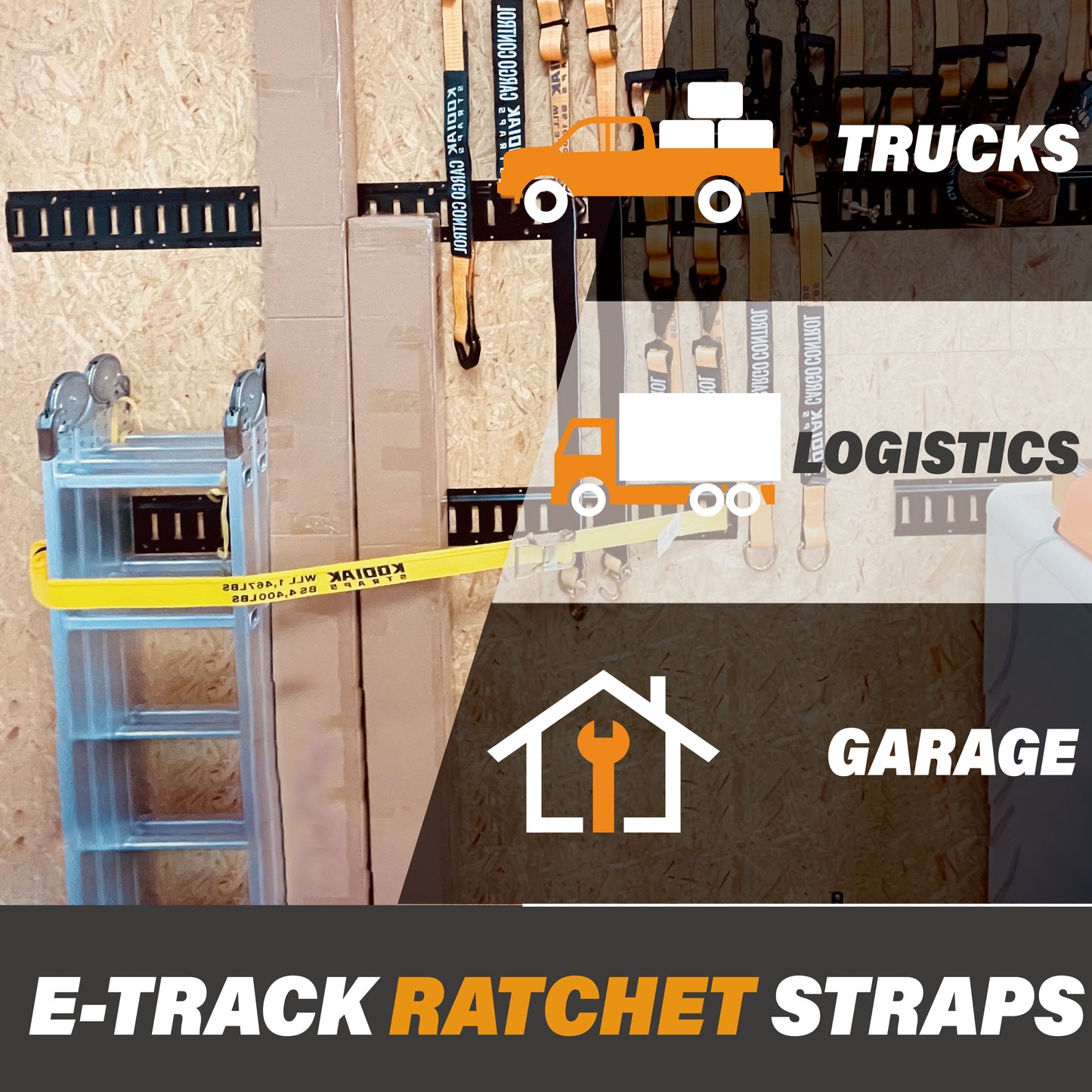 E Track Cam Buckle Straps