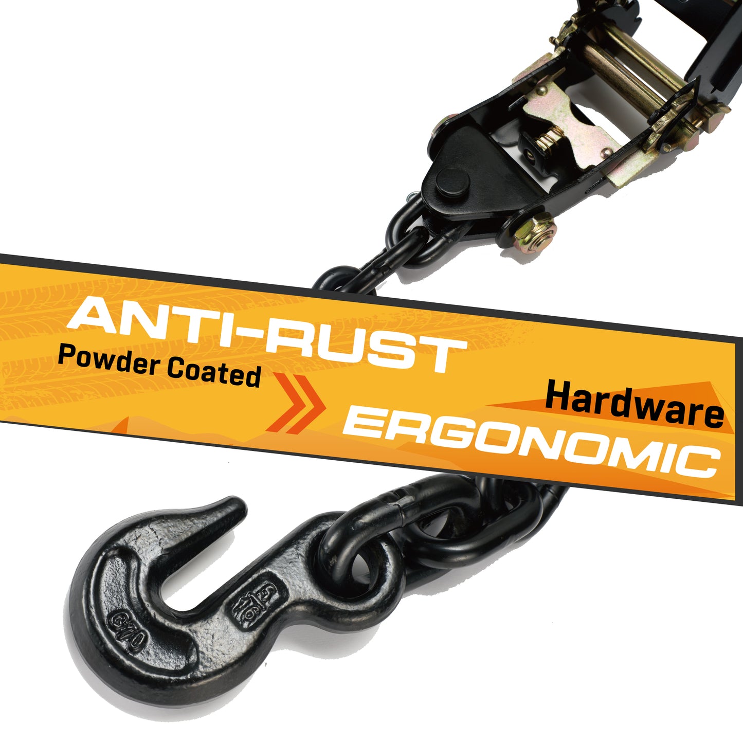 Vehicle Axle Tie Down Kit - Chain Hook