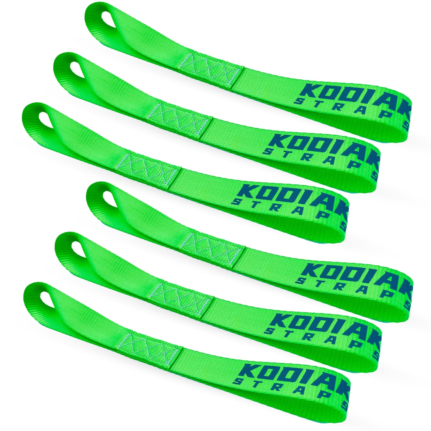 1.5" x 18" Soft Loop Tie Down Straps- 6 Pack