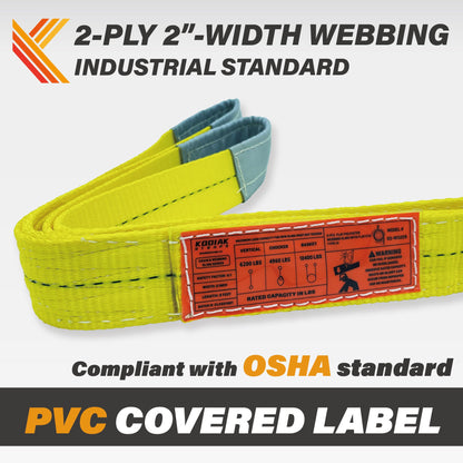 2-Ply 2 Inch Heavy Duty Webbing Slings