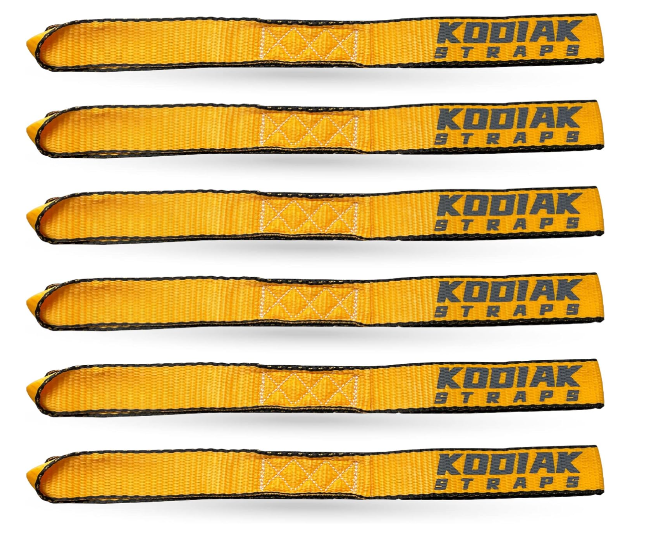 1.5" x 18" Soft Loop Tie Down Straps- 6 Pack